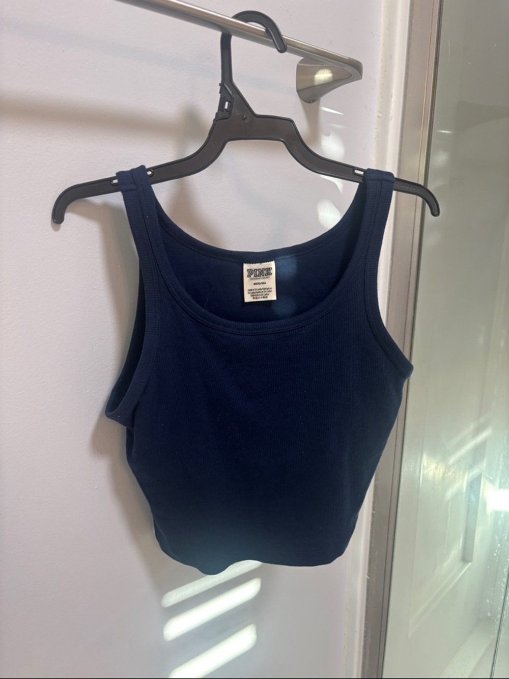 PINK Victoria's Secret Dark Navy Ribbed Tank